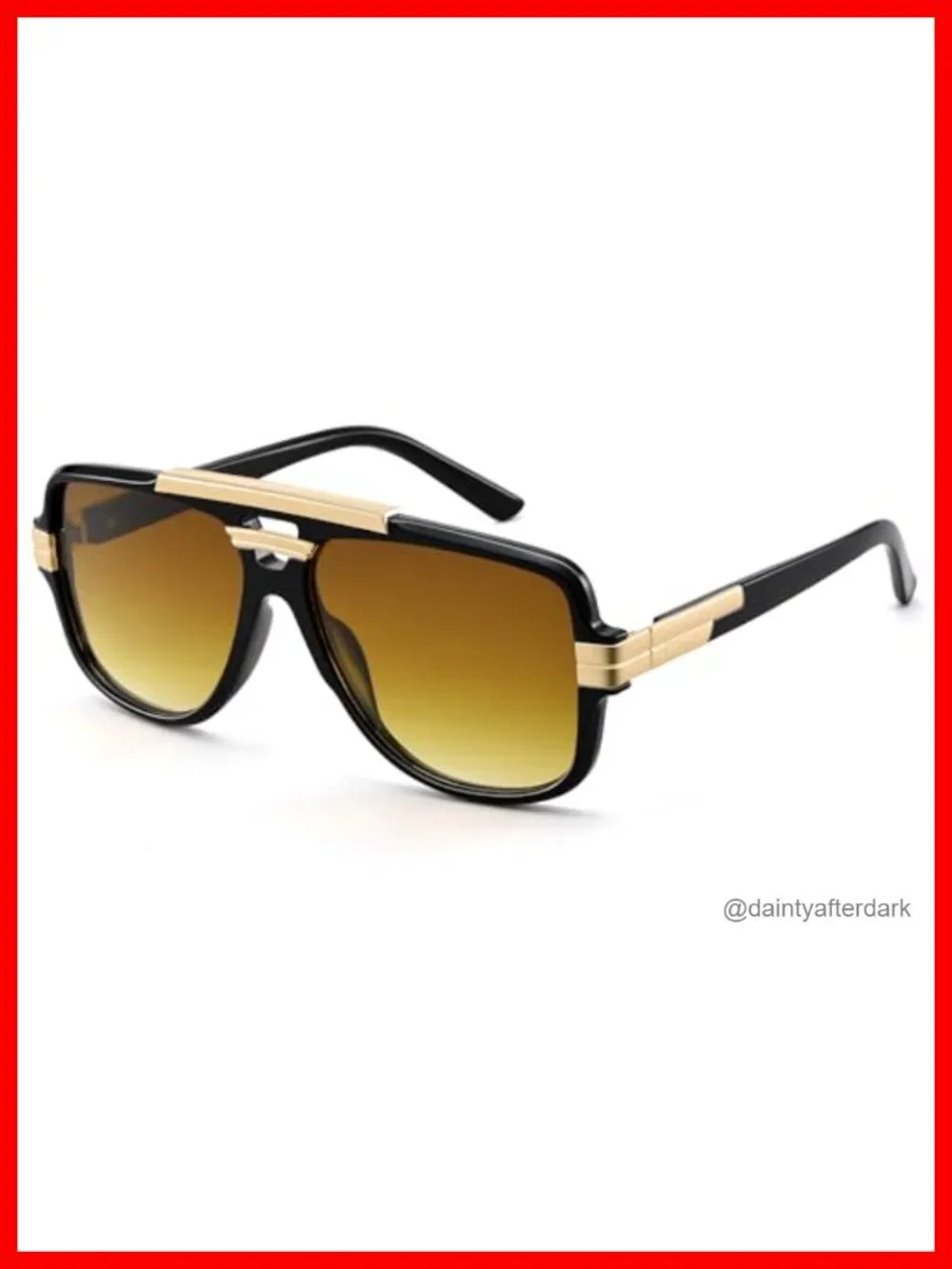 Retro Oversized Aviator Sunglasses Square Designer Vintage Shades